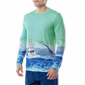 Camisetas largas transpirables de alta calidad con estilo Rash Guard para protección solar durante actividades al aire libre Diseño duradero - Product Image 2