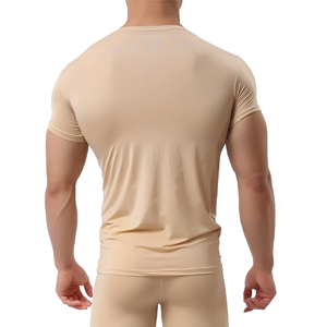 <b>Men's</b> Slimming Muscle Short Sleeve Shapewear <b>Thermal</b> Compression Base Layer Body Shaper <b>Vest</b> Undershirt <b>for</b> Tummy Control - Product Image 4
