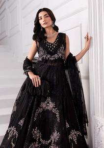 แม็กซี่เดรสยาวมาใหม่สำหรับงานแต่งงานและงานปาร์ตี้เดรสผ้าปากีสถานปักด้วยมือประดับเลื่อมมีให้เลือกทุกขนาด - Product Image 4