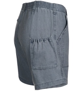 Short élégant en lin mélangé avec plis sur le devant et fermeture à boutons pour un look poli fabriqué au Pakistan - Product Image 4