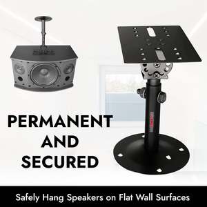 5Core <b>Speaker</b> Wall Mount Rotatable Angle Universal <b>Large</b> Bookshelf Mounting Bracket - Product Image 3