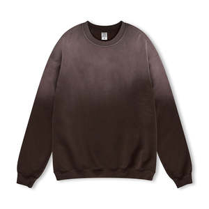 Suéter de cuello redondo lavado de alta calidad, estilo urbano personalizado, para hombre, envío directo desde almacén. - Product Image 3