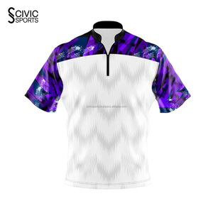 Sublimation <b>Bowling</b> Jerseys High Quality Mens T-<b>shirt</b> Short-sleeve Quick Dry Fully Customized - Product Image 1