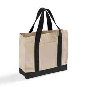 กระเป๋าชายหาดผ้าทวิลพร้อมซับในผ้าแคนวาส - Product Image 1