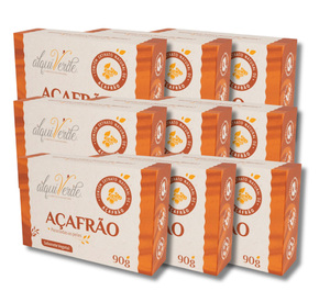 Kit de Jabón Vegetal Natural Alquiverde con Azafrán (Paquete de 6) - Jabón Ecológico Vegano y Libre de Crueldad para el Cuidado de la Piel del Cuerpo y la Cara - Product Image 2