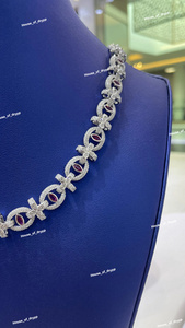 Collar de Plata 925 con Acabado de Diamantes Moissanite, Joyería Elegante para Novias, para Mujer - Product Image 2