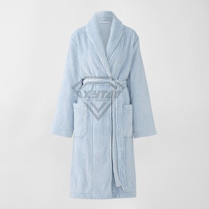 Good Quality Bathrobe New Luxury Hotel Home Sleep Bathrobe High Quality Soft 100% Cotton Men Sexy Plush Bathrobe OEM - Product Image 5