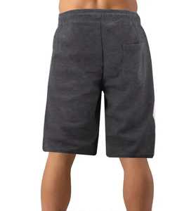 Short en molleton de sport en coton vierge solide pour hommes avec logo personnalisé vente en gros de shorts en polaire décontractés pour la course à pied d'été pour hommes - Product Image 5