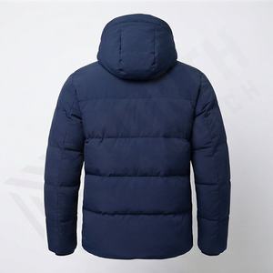 Veste imperméable de qualité tendance, écologique, parka d'hiver matelassée à capuche, vêtements pour hommes, manteau thermique d'extérieur chaud - Product Image 2