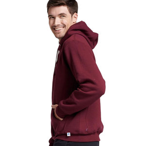 Drawstring Cotton Blend Hoodie Unisex <b>Pullover</b> Plain Hooded Sweatshirt Hoodie - Product Image 5