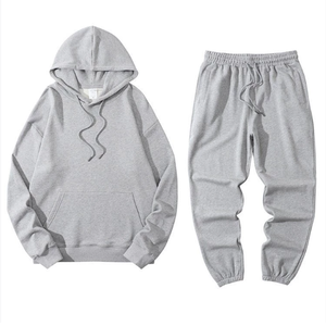 Chándal Deportivo de Invierno con Capucha, 100% Poliéster Transpirable, Diseño Sólido, Logotipo Personalizado, Talla Grande 5XL, Chándal de Fútbol Estampado para Hombre - Product Image 4