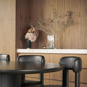 Minimalist <b>Black</b> Wooden Cafe <b>Chair</b> with PU <b>Leather</b> Upholstered Seat for Restaurant, Coffee Shop, Dining Area and Commercial Use - Product Image 6