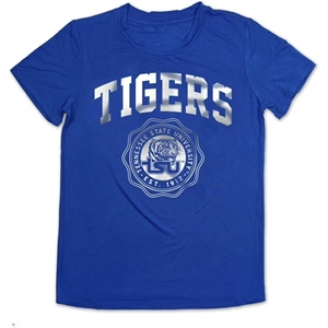 Para la camiseta de algodón orgánico Unisex DE LA Universidad Estatal TSU para diseño de impresión personalizado manga corta transpirable más otoño - Product Image 1