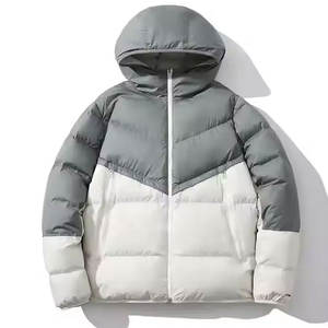 Chaquetas acolchadas de invierno con logotipo personalizado OEM para hombre, ropa de calle con cuello levantado, abrigo de invierno al por mayor - Product Image 1