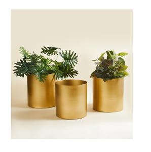 Jarrón de mesa de Metal con estilo contemporáneo, pieza decorativa de pared de suelo versátil moderna para el hogar o la oficina - Product Image 5