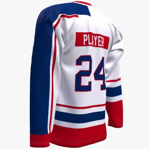 Jersey de Hockey sobre Hielo Sublimado Personalizado al por Mayor 2026, 100% Poliéster, Secado Rápido, Transpirable, Antibacterial, Colores y Tallas Personalizables - Product Image 6