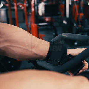 Crochets électriques d'haltérophilie robustes Pro avec sangles, vente en gros - Product Image 5