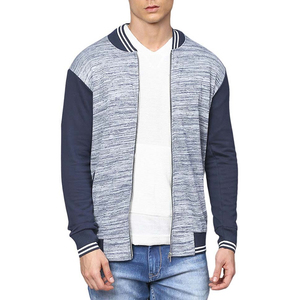 Veste varsity pour homme, style bomber classique décontracté, confortable, légère, coupe régulière, tissu doux, vêtements de mode pour l'extérieur - Product Image 1