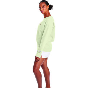 Sweat-shirt à col rond surdimensionné pour femme avec logo personnalisé à manches longues 100% coton pour l'automne - Product Image 1