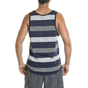 เสื้อกล้ามออกกำลังกายผู้ชายแบบสวมใส่สบาย ระบายอากาศได้ดี เหมาะสำหรับการฝึกซ้อมและฟิตเนส ผลิตจากโพลีเอสเตอร์/คอตตอน  แบบ T-Back  รับสกรีนโลโก้ตามสั่ง - Product Image 6