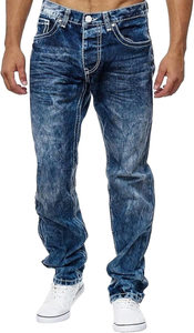 Jeans de Mezclilla para Hombre, Cintura Alta, Corte Regular, Servicio OEM Personalizado, Diseño Lavado Informal de Alta Calidad - Product Image 6