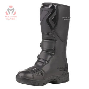 Adventure Touring Motorcycle Waterproof <b>Boots</b> <b>Men</b> Women PU Upper with Flexible Rubber Sole <b>Zip</b> Closure Winter - Product Image 2