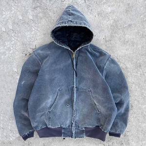 Sudadera con capucha de gran tamaño de mezclilla para hombres y mujeres suéter de lágrimas sudaderas con capucha de peso pesado ropa 460 GSM - Product Image 6