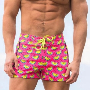 Pantalones cortos de baño de verano para hombre con logotipo personalizado de alta calidad 100% poliéster sublimación impresa High Street antiarrugas Fitness - Product Image 2