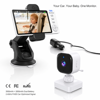 ABM950S Moniteur de voiture sans fil 5 pouces pour bébé, système de caméra de siège arrière HD 720P avec vision nocturne pour la sécurité de conduite, objectif fixe