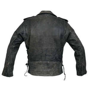 La mejor calidad, la más vendida, chaqueta de carreras de cuero de vaca genuino, a prueba de viento, invierno, servicio OEM de alta calidad - Product Image 2