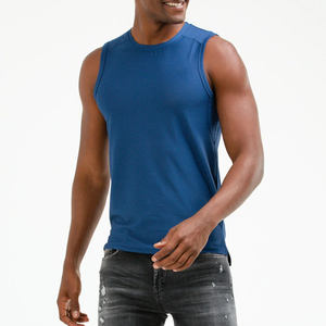 Camisetas sin Mangas de Primera Calidad para Hombre, Transpirables, Ecológicas, de Secado Rápido, de Spandex/Algodón, Tejidas, para Ropa Urbana de Verano - Product Image 2