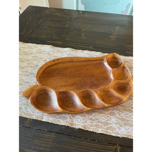 Meilleures ventes d'ustensiles de cuisine pour la maison, assiette et plateau à usage quotidien, assiette à feuilles en bois de grande taille de forme personnalisée de qualité supérieure - Product Image 4