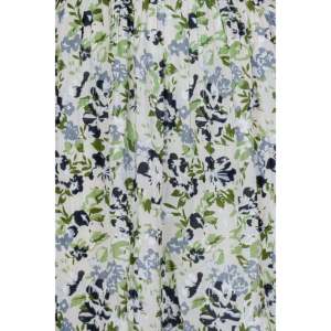 Vestido Midi Floral de Algodón Puro para Mujer, Elegante, de Alta Calidad, con Cintura Elástica, Transpirable, con Aberturas, para el Día a Día y Fiestas - Product Image 3