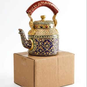 Tetera India Antigua Pintada a Mano, Ideal para el Hogar, Cafeterías, Restaurantes, Regalos, Servicio de Té Indio - Product Image 1