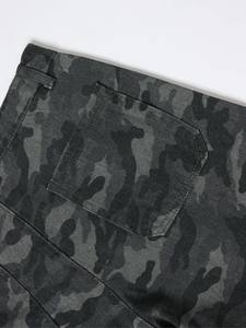 Jean de pierna recta para hombre, ropa informal versátil para exteriores, cómodo, transpirable, estampado de camuflaje, ropa de calle lavada - Product Image 5