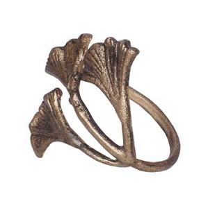 Servilleteros decorativos de hojas de Metal hechos a mano, servilleteros de mesa de comedor de diseñador, anillos de tejido para fiestas almacenados - Product Image 2