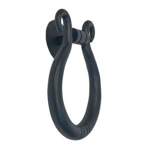 Timbre de Puerta de Metal Redondo de Latón Recubierto de Negro Vintage, Diseño Moderno para Decoración del Hogar - Product Image 2