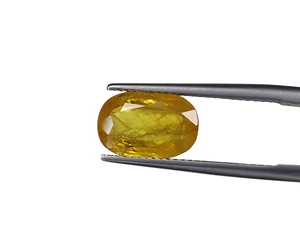 Zafiro amarillo natural de calidad fina, corte ovalado calentado, tamaño de anillo de 4,70 quilates, piedra de nacimiento de septiembre para hacer anillos y colgantes - Product Image 3