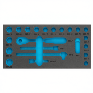 Inserto de Espuma Suave de 2 Componentes para Cajas de Herramientas Hazet 880-2, para Mayor Protección - Product Image 2