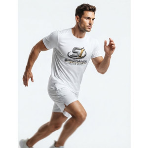 Camisetas de Hombre de Corte Regular con Estampado Duradero, Tejido de Poliéster/Algodón Ecológico, Secado Rápido, Transpirable, Costuras Premium - Product Image 3