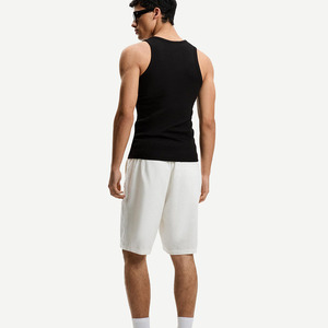 Trajes de verano para hombre, conjunto holgado de rayas verticales, pantalones cortos de manga corta, Conjunto de camiseta de manga corta informal para hombre - Product Image 4