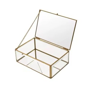 Nouvelle boîte à pinceaux en métal avec bordure dorée, de qualité supérieure, écologique, personnalisable, pour le maquillage et les bijoux - Product Image 4