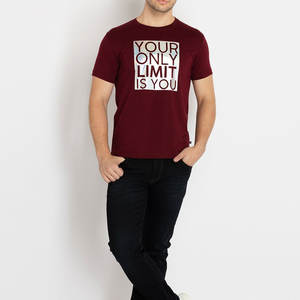 เสื้อยืดผู้ชายสีพื้นผ้าฝ้ายแท้รุ่นใหม่ล่าสุด สไตล์หล่อเท่ น้ำหนัก 230GSM - Product Image 4