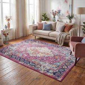 Tapis en polypropylène fait main vintage Marrakech de Netline Home, tapis épais à poils longs pour salon et chambre à coucher - Product Image 2