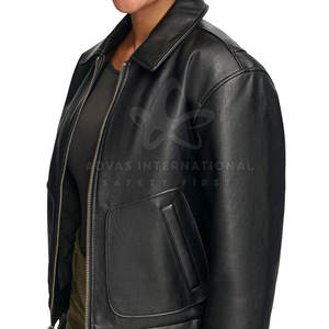 เสื้อแจ็กเก็ตหนังระบายอากาศน้ำหนักเบาสำหรับผู้หญิงแฟชั่นไซส์ใหญ่พิเศษ - Product Image 3