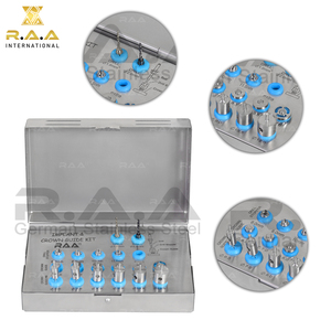 Kit de guides pour implants et couronnes, ensemble de 18 instruments chirurgicaux dentaires en acier inoxydable, outils de chirurgie orale - Product Image 5