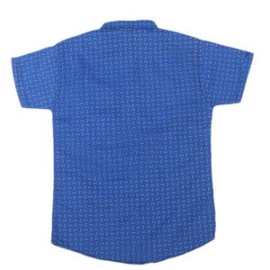 Chemise décontractée à manches courtes pour garçons - Bleu royal - Product Image 2
