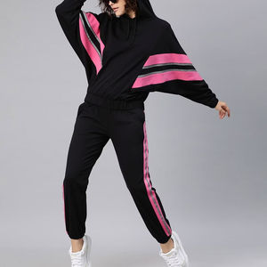 Ensemble de survêtement pour femmes, deux pièces, sweat-shirt et pantalon de survêtement, polaire doux, athlétique, décontracté, streetwear, tenue de sport - Product Image 3