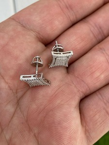 Pendientes de Diamante Moissanite VVS Hechos a Mano con Diseño de Cometa en Plata 925 Chapada en Oro, Joyería Minimalista a Bajo Precio - Product Image 3