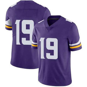 Camiseta de fútbol americano bordada con tira sublimada personalizada, ropa de fútbol para hombre y Deportes de fútbol, camiseta impresa OEM - Product Image 4